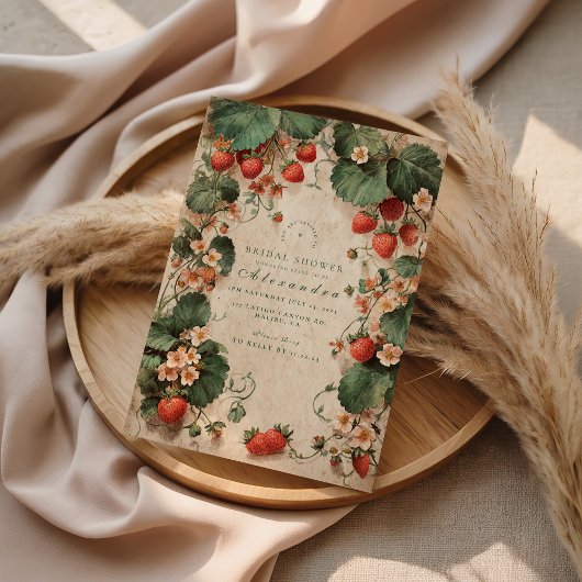 Cottage Garden Aardbeien Bruidsdouche Kaart
