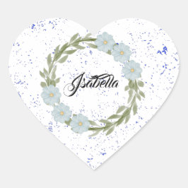 Cottage Garden bouquet Flowers Hart Sticker