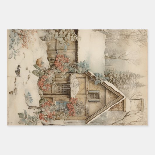  Cottage Garden Ephemera Inpakpapier Vel (Voorkant 2)