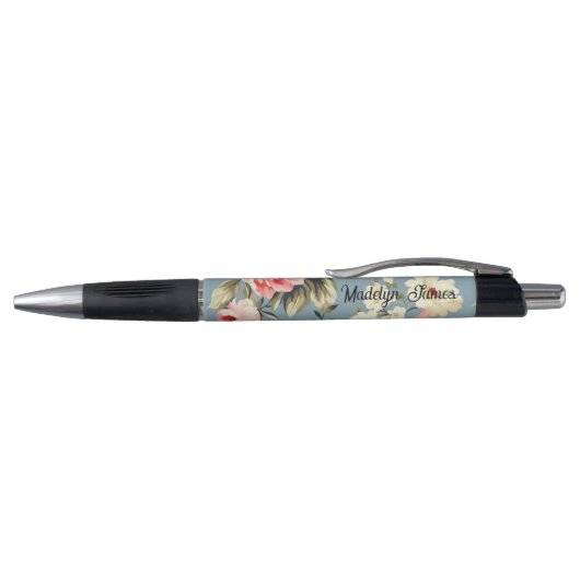 Cottage Garden Flowers Pattern Personalized Pen (Bovenkant)