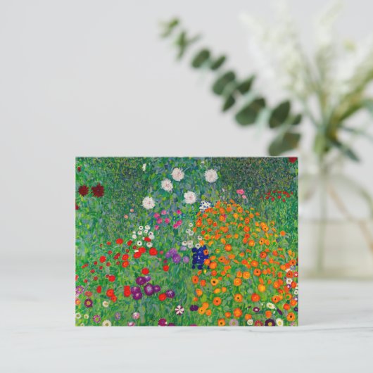 Cottage Garden Gustav Klimt Briefkaart (Staand voorkant)