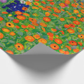 Cottage Garden Gustav Klimt Cadeaupapier (Hoek)