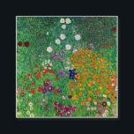 Cottage Garden Gustav Klimt Vierkante Visitekaartje<br><div class="desc">Cottage Garden Gustav Klimt</div>