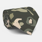 Cottage Garden Hand-Drawn Bold Inky Floral Pattern Stropdas (Opgerold)