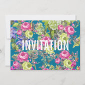 Cottage Garden Liberty Style | partijuitnodiging Kaart (Voorkant)