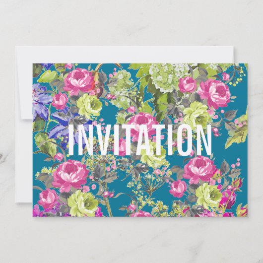 Cottage Garden Liberty Style | partijuitnodiging Kaart (Voorkant)