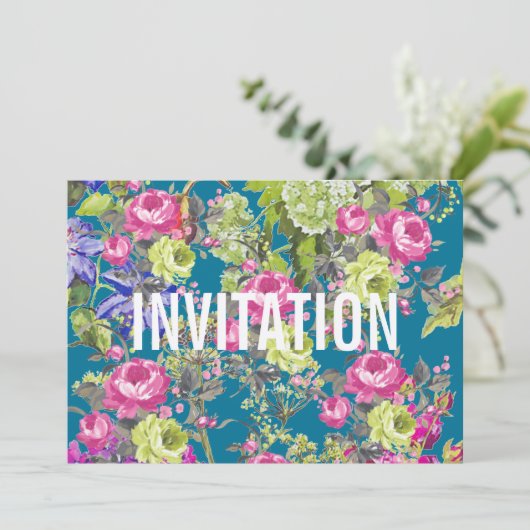 Cottage Garden Liberty Style | partijuitnodiging Kaart (Staand voorkant)