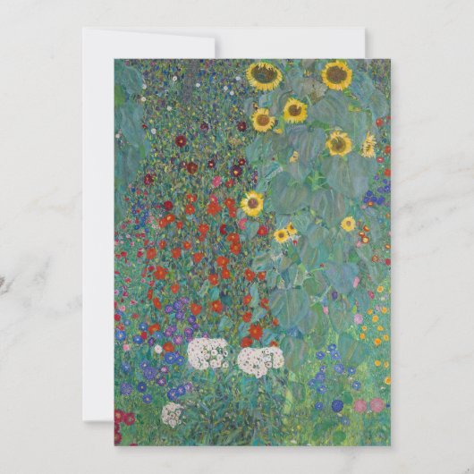 Cottage Garden met Zonnebloemen | Gustav Klimt (Voorkant)