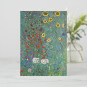 Cottage Garden met Zonnebloemen | Gustav Klimt (Staand voorkant)