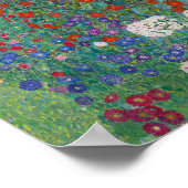 Cottage Garden met Zonnebloemen | Gustav Klimt Poster (Hoek)