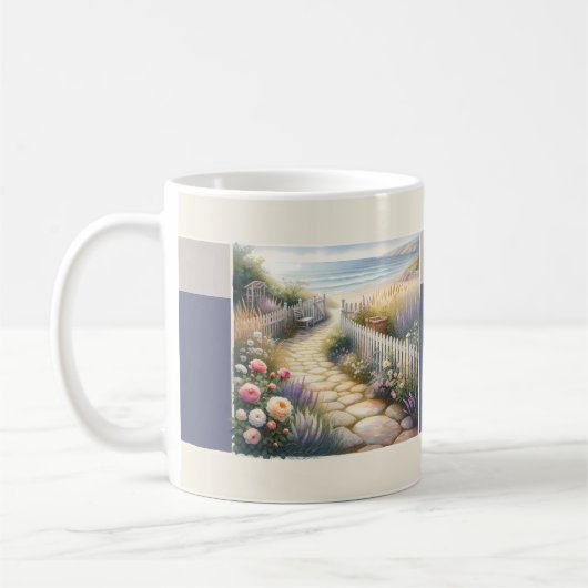 Cottage Garden Path naar het Zee Koffiemok (Links)