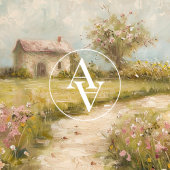 Cottage Garden Pathway Painting Lente Landschap Poster