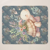 Cottage Garden Schildpad Waterverf Sherpa Deken (Voorkant (horizontaal))