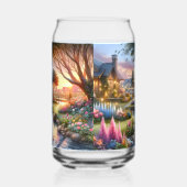 Cottage Garden Stream at Sunset Blikvorm Glas (Rechts)