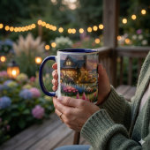Cottage Garden Stream at Sunset Mok