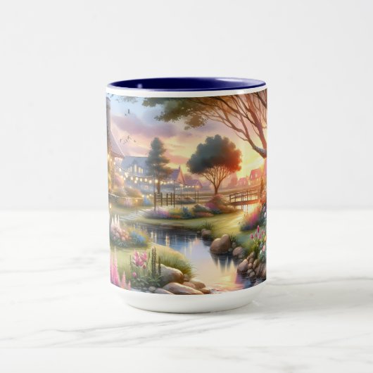 Cottage Garden Stream at Sunset Mok (Midden)