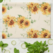 Cottage Garden Zonnebloemen Theedoek (Gevouwen)