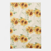 Cottage Garden Zonnebloemen Theedoek (Verticaal)