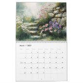 Cottage Gardens AI-ondersteunde Whimsical Afbeeldi Kalender (Mar 2027)