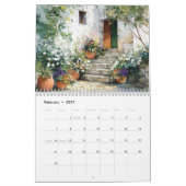 Cottage Gardens AI-ondersteunde Whimsical Afbeeldi Kalender (Feb 2027)