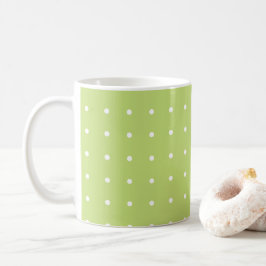 Cottage groen met witte Stippen Mok