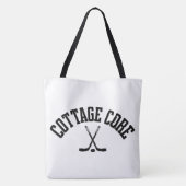 Cottage Hockey verwarmde rivaliteit tote bag (Achterkant)