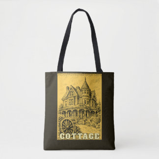 cottage home  tote bag