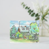 Cottage House op 89 Briefkaart (Staand voorkant)