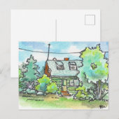 Cottage House op 89 Briefkaart (Voorkant / Achterkant)