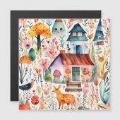 Cottage kern bloemenlandschap dieren huizen (Voorkant / Achterkant)