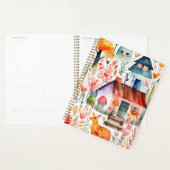 Cottage kern bloemenlandschap dieren huizen planner (Display)