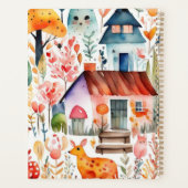 Cottage kern bloemenlandschap dieren huizen planner (Achterkant)