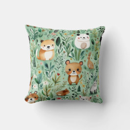 Cottage kern bloemenlandschap groen decor kussen