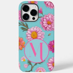 Cottage kern bloemenwitte madeliefjes roze bloemen Case-Mate iPhone 14 pro max hoesje