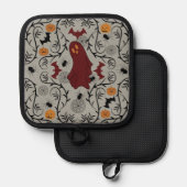 Cottage kern Halloween Pannenlap (Voorkant / Achterkant)