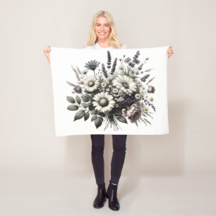 Cottage kernbloemen Fleece Deken