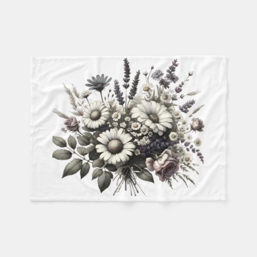  Cottage kernbloemen Fleece Deken (Voorkant (Horizontaal))