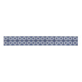  Cottage Keuken Tegels - Donkerblauw en Wit Grosgrain Lint (Voorkant)
