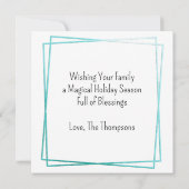 Cottage Kitsch Retro Keuken Kerst Kaart (Achterkant)