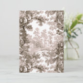  Cottage Landscape Toile-Brown & White Bedankkaart (Staand voorkant)