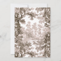  Cottage Landscape Toile-Brown & White