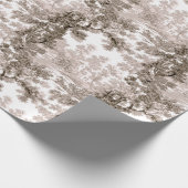 Cottage Landscape Toile-Brown & White Cadeaupapier (Hoek)