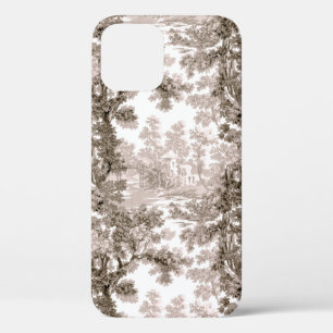  Cottage Landscape Toile-Brown & White Case-Mate iPhone Case