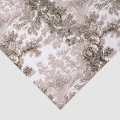 Cottage Landscape Toile-Brown & White Tissuepapier (Detail)