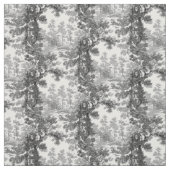  Cottage-landschap toile-Black & White Stof (Swatch)