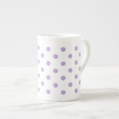 Cottage Lavender Polka Dot Porselein Kop (Voorkant rechts)