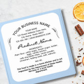 Cottage Law Eten label sticker