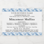 Cottage Law Home Bakkerij Ingrediënten Allergenen Voedselcontainer Etiket (Enkel label)