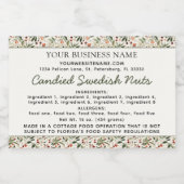 Cottage Law Zelfgemaakte voedselingrediënten Aller Voedselcontainer Etiket (Enkel label)