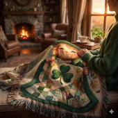 Cottage Leprechaun Lapjesdeken Scène Deken
